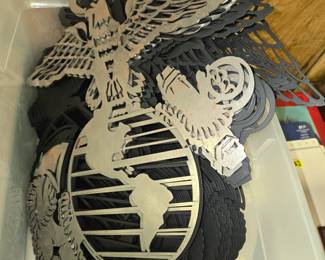 Marine Corps metal cutouts 