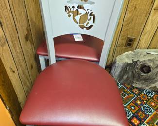 Marine Corps set of 4 chairs (2 shown)