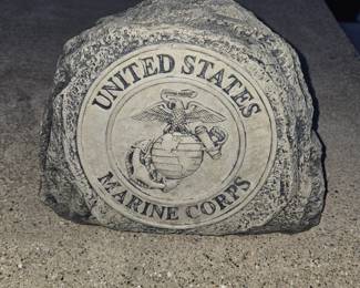 Marine Corps garden stone 2