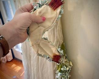 Vintage formal with matching headpiece