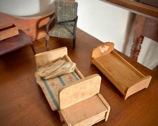 Vintage doll house furniture