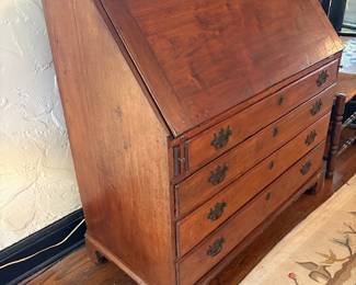 Antique slant-top writing desk mid-1800s