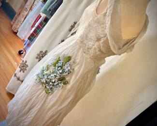 Vintage formal with matching headpiece