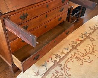 Antique slant-top writing desk mid-1800s