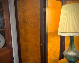 Antique 5-panel screen with European scenes