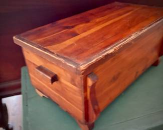Antique mini cedar chest