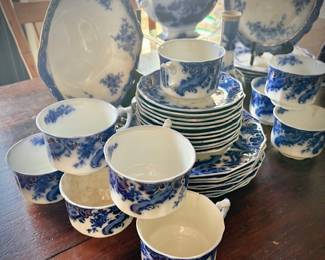 Flow blue china 