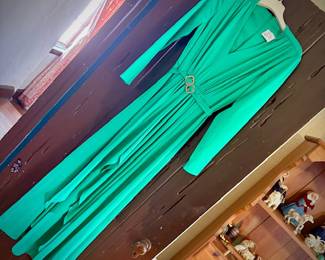 Vintage 1970s Leslie Fay jersey dress