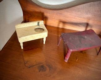 Vintage doll house furniture