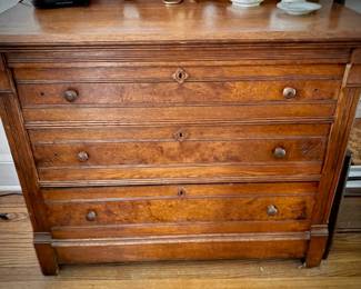 Antique dresser and tilting mirror 