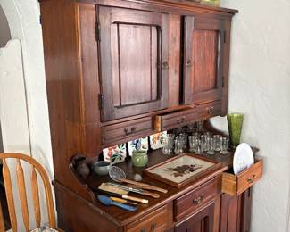 Antique mid to late 1800s Hoosier cabinet