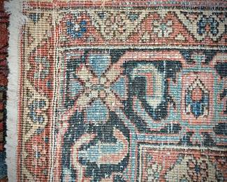 Antique Heriz oriental 7.5' x 10' rug 