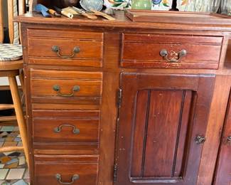Antique mid to late 1800s Hoosier cabinet