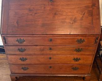 Antique slant-top writing desk mid-1800s