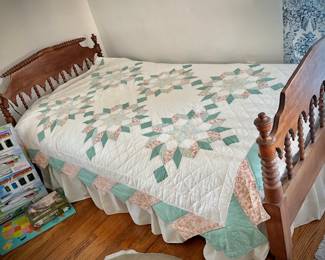 Antique twin bed
