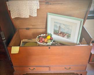 Antique late 1800s blanket chest