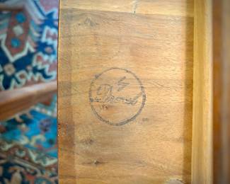 c. 1960 MCM Drexel table and 4 chairs