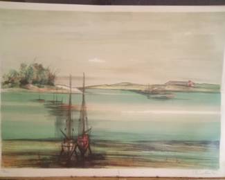 Original Sacha Chimkevitch Art Print Lithograph Artist Signed