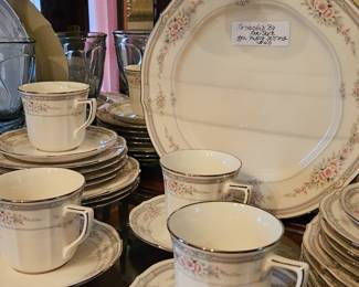 This China is Rothchild by Noritake 8-piece place setting. 