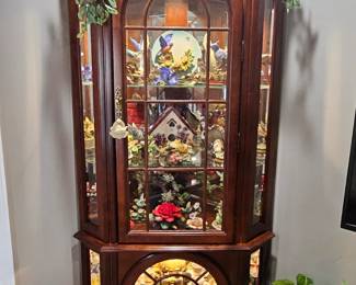 Almost new corner curio cabinet- gorgeous! 