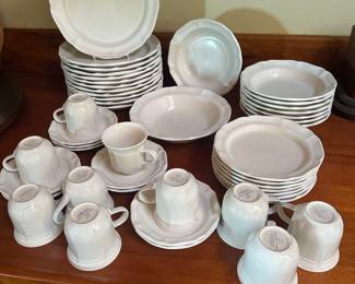 $40. MIKASA French Countryside.         48 pieces. Fair condition (no chips or cracks)