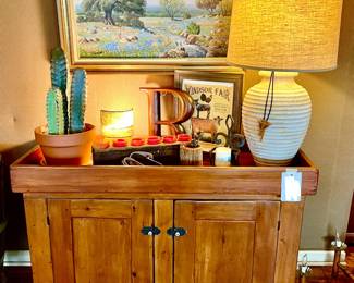 RUSTIC DRY SINK FULL OF FUN THINGS!