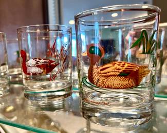 Love these duck whiskey glasses.