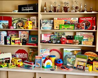 KID'S ROOM WITH LOTS OF GAMES, TOYS, FISHER PRICE.