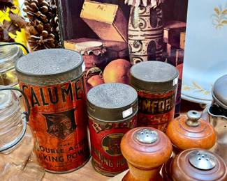 KIMBALL COOKBOOK.   OLD TINS.