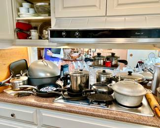 POTS, PANS, CAST IRON.