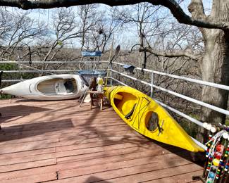 Kayaks. Croquet. Frisbee golf. 