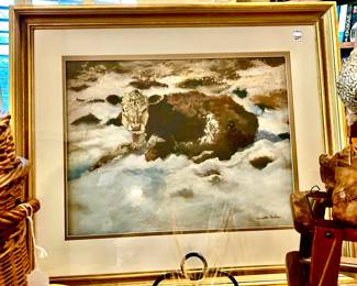 ANNETTE PARLIN COW LITHOGRAPH