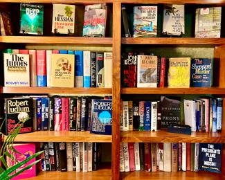 LOTS OF BOOKS INCLUDING 1ST EDITION, SOME SIGNED BOOKS.