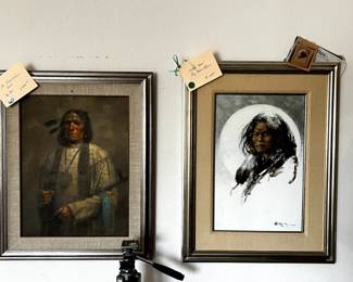 Beautiful Indian Paintings - The Peace Maker Sioux - Winter Moon