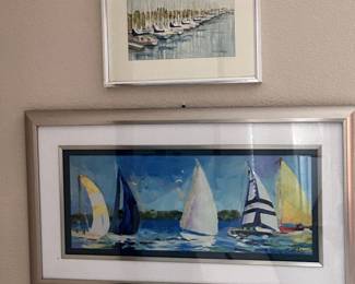 Nautical themed decor and artwork