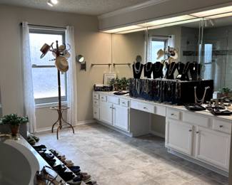 Ladies shoes and jewelry