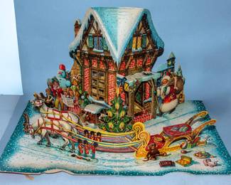 ORIGINAL "POP UP" CHRISTMAS CARD BY KUBASTA CZECH.