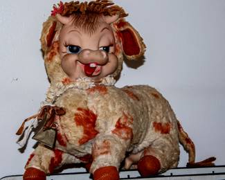 VINTAGE RUSHTON RUBBER FACE COW