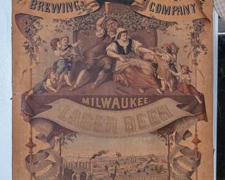 SCHLITZ BEER ANTIQUE POSTER, CIRCA 1878