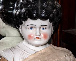ANTIQUE CHINA HEAD DOLL