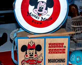 ORIGINAL 1950S MICKEY MOUSE CLUB MARCHING DRUM