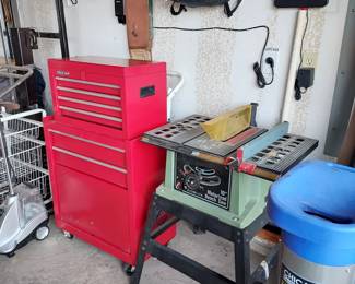 Tool Chest, Bench Saw