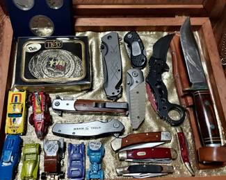 Knives, Vintage Tootsie Cars
