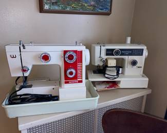 White and Kenmore sewing machines