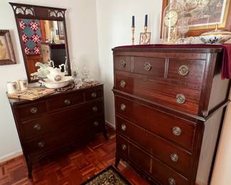 1940’s mahogany 4pc Bedroom Suite 