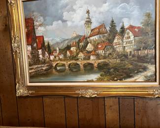 Signed Schmidt ( German artist ) Oil on canvas  