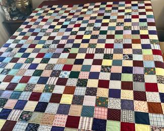 Hand quilted quilt 