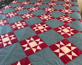 Hand quilted quilt 