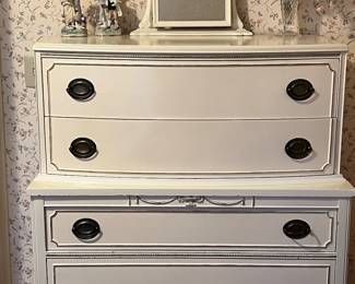 French provincial chest on chest 