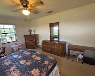 Small bed table and leg exerciser 